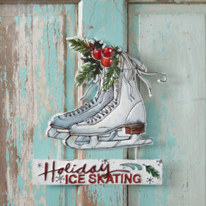 Holiday Ice Skating Sign by CTW Home Collection