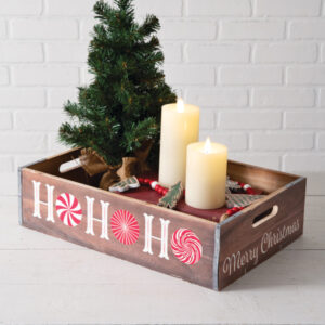 Ho Ho Ho Holiday Wood Crate by CTW Home Collection