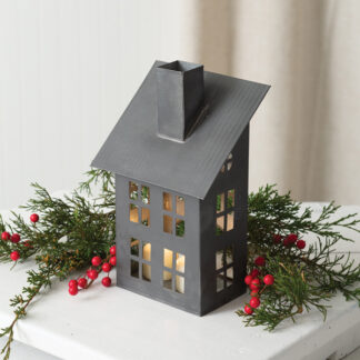 Galvanized Bungalow Christmas Luminary by CTW Home Collection