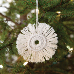 Macrame Wreath Ornament - Box of 4 by CTW Home Collection