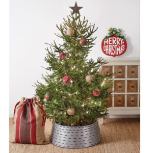 Olive Bucket Christmas Tree Collar by CTW Home Collection