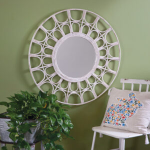 Barbados Rattan Mirror by CTW Home Collection