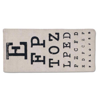 Eye Chart Eye Eyeglass Case by CTW Home Collection