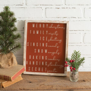 Christmas Words Wall Plaque by CTW Home Collection