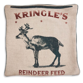 Kringle's Reindeer Feed Double Sided Throw Pillow by CTW Home Collection