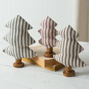 Set of Three Stuffed Christmas Trees by CTW Home Collection