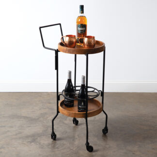 Wood & Iron Mini Bar Cart by CTW Home Collection