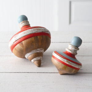 Set of Two Decorative Wood Tops by CTW Home Collection