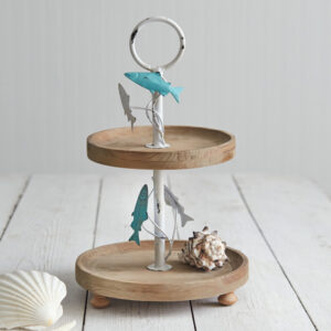Jumping Fish Two-Tier Tray by CTW Home Collection