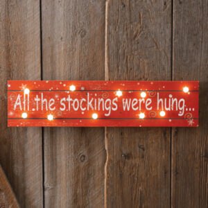 All The Stockings Were Hung Marquee Sign by CTW Home Collection
