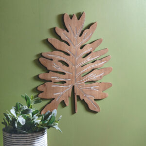 Split Leaf Philodendron Wood Wall Decor by CTW Home Collection