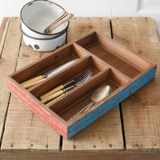 Reclaimed Wood Utensil Tray by CTW Home Collection