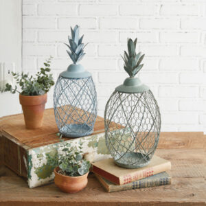 Set of Two Decorative Pineapples by CTW Home Collection