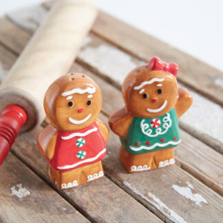 Gingerbread Couple Salt & Pepper Shakers by CTW Home Collection