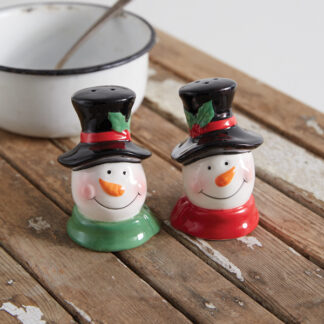 Cheerful Snowmen Salt & Pepper Shakers by CTW Home Collection