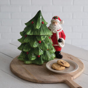 Santa and Tree Cookie Jar by CTW Home Collection