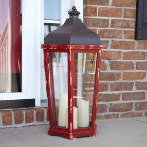Large Friedrich Lantern with LED Candles by CTW Home Collection