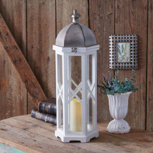 Small Friedrich Lantern with LED Candle by CTW Home Collection