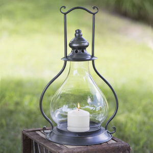 Gun Metal Sydney Candle Lantern by CTW Home Collection