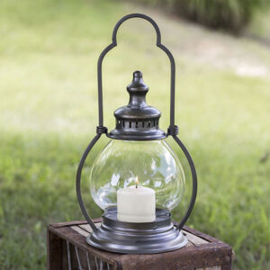 Small Gun Metal Steeple Lantern by CTW Home Collection