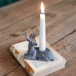 Kneeling Deer Taper Candle Holder by CTW Home Collection