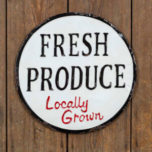 Fresh Produce Metal Sign by CTW Home Collection