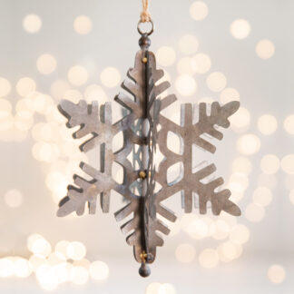 Blizzard Snowflake Ornament - Box of 2 by CTW Home Collection