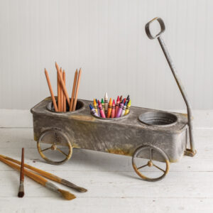 Divided Rusty Wagon Planter by CTW Home Collection
