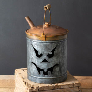 Jack-O'-Lantern Oil Can Luminary by CTW Home Collection
