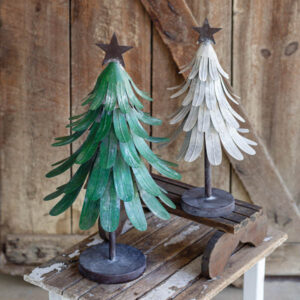 Set of Two Metal Christmas Trees by CTW Home Collection