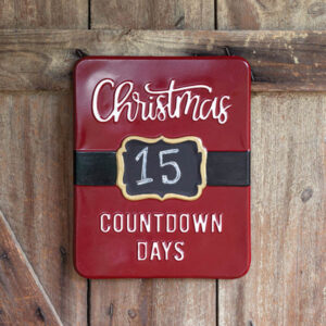 Christmas Countdown Sign with Chalkboard by CTW Home Collection