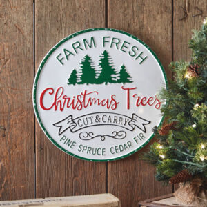 Cut and Carry Christmas Trees Wall Sign by CTW Home Collection