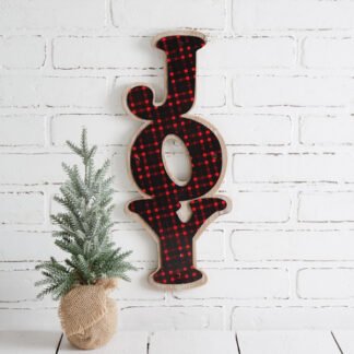 Buffalo Plaid Joy Wall Decor by CTW Home Collection