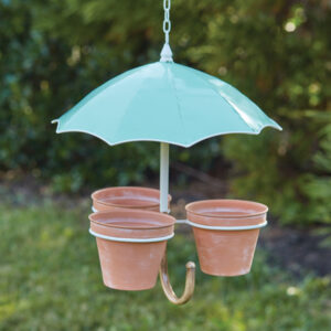 Hanging Umbrella Three Pot Planter by CTW Home Collection