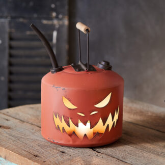 Carved Pumpkin Oil Can Luminary by CTW Home Collection