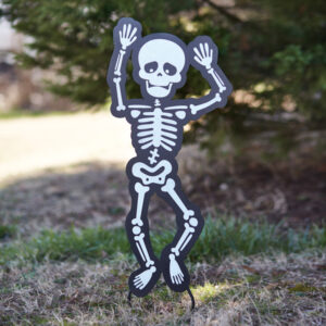 Dancing Skeleton Yard Stake by CTW Home Collection