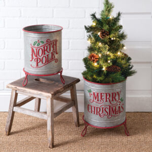 Set of Two Christmas Containers by CTW Home Collection