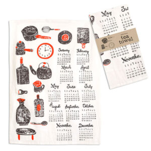 Kitchenware Calendar Tea Towel by CTW Home Collection
