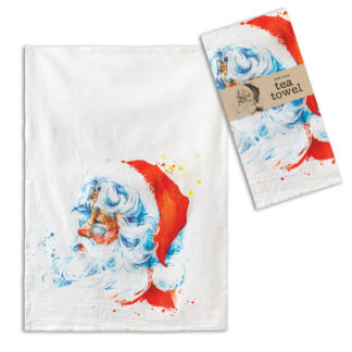 Watercolor Santa Claus Tea Towel by CTW Home Collection