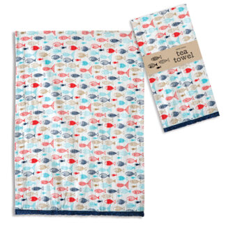 Fish in the Sea Tea Towel by CTW Home Collection