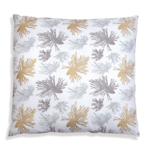 Gold and Silver Pine Bough Throw Pillow by CTW Home Collection