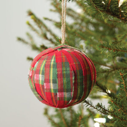 Anchorage Plaid Fabric Ornament by CTW Home Collection