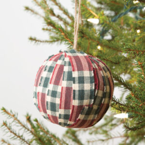 Denver Plaid Fabric Ornament by CTW Home Collection
