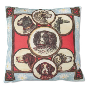 Canine and Floral Throw Pillow by CTW Home Collection
