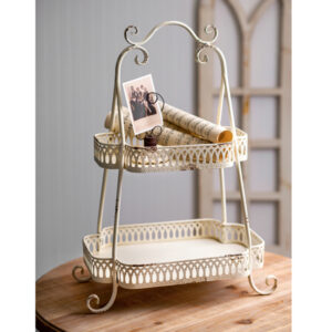 Two-Tier Chantilly Tray by CTW Home Collection