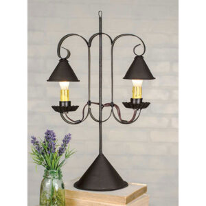 Double Lamp with Hanging Shades by CTW Home Collection