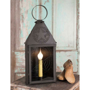 Small Half-Round Lantern with Punched Star by CTW Home Collection
