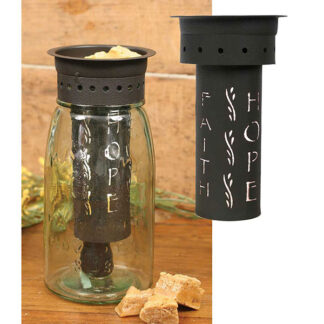 Faith Hope Love Quart Mason Jar Wax Warmer Kit by CTW Home Collection