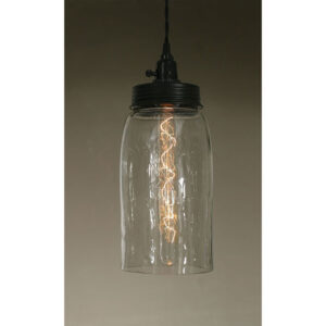 Big Mason Jar Pendant Lamp - Clear Glass by CTW Home Collection