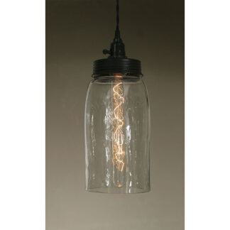 Big Mason Jar Pendant Lamp - Clear Glass by CTW Home Collection